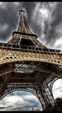 Новые обои на телефон скачать бесплатно: Архитектура, Эйфелева башня, Париж, Пейзаж.