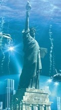 Арт, Вода, Статуя Свободы, Фэнтези для Samsung C3510