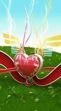 Новые обои 128x160 на телефон скачать бесплатно: День святого Валентина (Valentine&#039;s day), Любовь, Сердца, Фон.