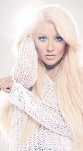 Новые обои на телефон скачать бесплатно: Артисты, Девушки, Кристина Агилера (Christina Aguilera), Люди, Музыка.