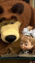 Новые обои на телефон скачать бесплатно: Маша и медведь,Мультфильмы.