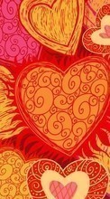 Новые обои на телефон скачать бесплатно: День святого Валентина (Valentine&#039;s day), Любовь, Люди, Рисунки, Сердца.