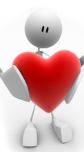 День святого Валентина (Valentine&#039;s day), Любовь, Сердца, Фон для LG Optimus L3 E400