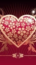 Новые обои 128x160 на телефон скачать бесплатно: День святого Валентина (Valentine&#039;s day), Любовь, Рисунки, Сердца.