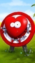 День святого Валентина (Valentine&#039;s day), Любовь, Сердца, Юмор для HTC Desire HD