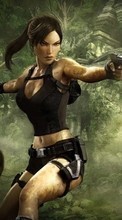 Новые обои 128x160 на телефон скачать бесплатно: Девушки, Игры, Лара Крофт: Расхитительница Гробниц(Lara Croft: Tomb Raider).