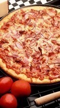 Новые обои 320x240 на телефон скачать бесплатно: Еда, Пицца (Pizza).