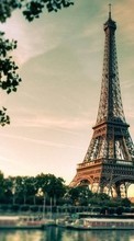 Новые обои на телефон скачать бесплатно: Эйфелева башня, Города, Париж, Пейзаж.