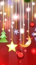 Фон, Новый Год (New Year), Праздники, Рождество (Christmas, Xmas) для BlackBerry Curve 9360
