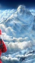 Горы, Скалолазы, альпинисты, Люди, Мужчины, Рисунки для Samsung Galaxy Nexus