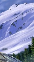 Горы,Птицы,Рисунки для Sony Ericsson K790