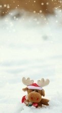 Игрушки, Новый Год (New Year), Праздники, Рождество (Christmas, Xmas), Снег для HTC Rhyme