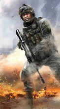 Новые обои на телефон скачать бесплатно: Modern Warfare 2, Арт, Игры, Мужчины.