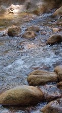Камни, Пейзаж, Река для Motorola Atrix 2