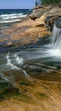 Камни, Пейзаж, Вода, Водопады для Samsung Galaxy Pocket Plus