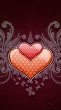 Новые обои на телефон скачать бесплатно: День святого Валентина (Valentine&#039;s day), Любовь, Праздники, Сердца, Фон.
