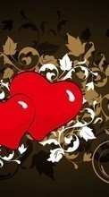 Новые обои 800x480 на телефон скачать бесплатно: День святого Валентина (Valentine&#039;s day), Любовь, Рисунки, Сердца.
