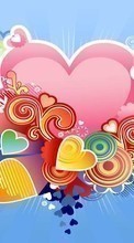 Новые обои 240x320 на телефон скачать бесплатно: День святого Валентина (Valentine&#039;s day), Любовь, Рисунки, Сердца.