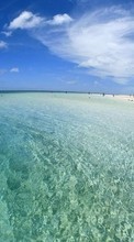 Море, Небо, Облака, Пейзаж, Пляж для Samsung Galaxy Z Fold 2