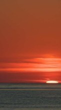 Море, Небо, Пейзаж, Солнце, Закат для Samsung E700