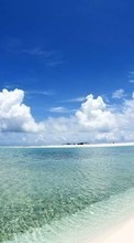 Море, Облака, Пейзаж, Пляж для HTC Desire Z