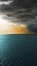 Море, Облака, Пейзаж, Закат для Samsung Galaxy S Plus