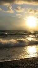 Море, Пейзаж, Пляж, Закат для OnePlus 8