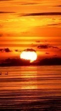 Море, Пейзаж, Солнце, Закат для Lenovo A328