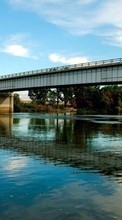 Новые обои на телефон скачать бесплатно: Мосты,Пейзаж,Река.
