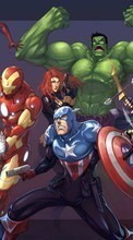 Новые обои на телефон скачать бесплатно: Мультфильмы, Рисунки, Мстители (The Avengers).