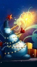 Новый Год (New Year), Праздники, Рисунки, Рождество (Christmas, Xmas) для Lenovo A2010