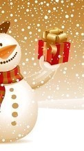 Новый Год (New Year), Праздники, Рисунки, Рождество (Christmas, Xmas), Снег, Зима для Sony Ericsson Xperia Arc