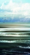 Облака, Озера, Пейзаж, Рисунки для Nokia X2