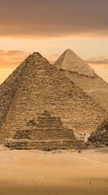 Новые обои на телефон скачать бесплатно: Пейзаж,Пирамиды.