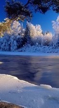 Пейзаж,Река,Зима для HTC One M8