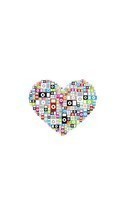 Любовь, Музыка, Рисунки, Сердца для Sony Ericsson S312
