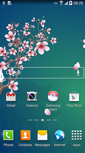 Скачать бесплатные живые обои Цветы для Андроид на рабочий стол планшета: Abstract sakura.