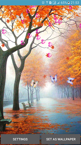Скачать бесплатно живые обои Autumn by 3D Top Live Wallpaper на Андроид телефоны и планшеты.