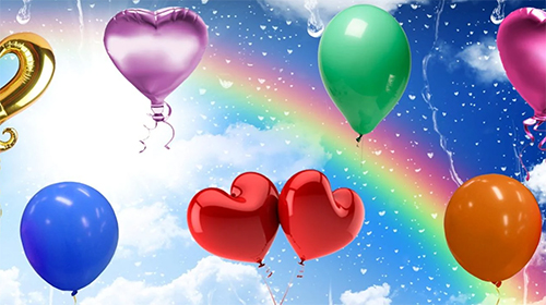 Скачать бесплатные живые обои Интерактивные для Андроид на рабочий стол планшета: Balloons by Cosmic Mobile Wallpapers.