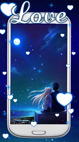 Скачать бесплатно живые обои Blue love на Андроид телефоны и планшеты.