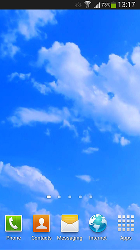 Скачать бесплатно живые обои Blue sky на Андроид телефоны и планшеты.