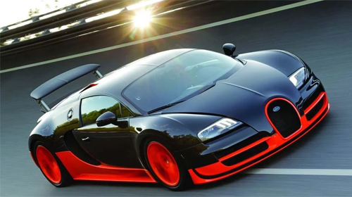 Скачать бесплатные живые обои Авто/мото для Андроид на рабочий стол планшета: Bugatti Veyron 3D.