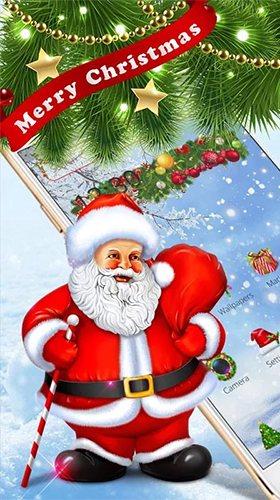 Скачать бесплатно живые обои Christmas Santa на Андроид телефоны и планшеты.