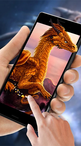 Скачать бесплатные живые обои 3D для Андроид на рабочий стол планшета: Cryptic dragon.