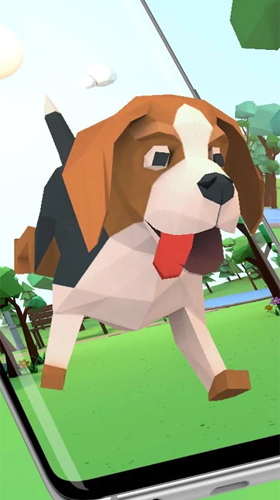 Скачать бесплатные живые обои 3D для Андроид на рабочий стол планшета: Cute puppy 3D.