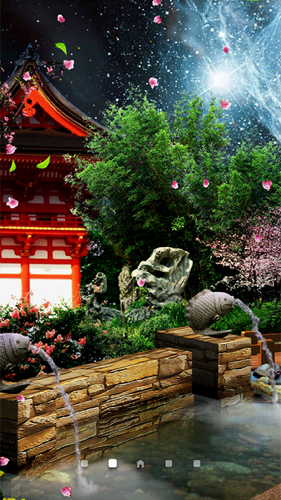 Скачать бесплатно живые обои Eastern garden by Amax LWPS на Андроид телефоны и планшеты.