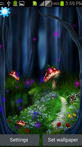Скачать бесплатные живые обои Пейзаж для Андроид на рабочий стол планшета: Fantasy magic touch.