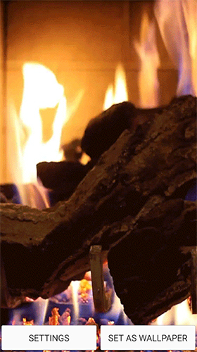 Скачать бесплатно живые обои Fireplace sound на Андроид телефоны и планшеты.