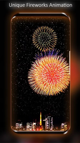 Скачать бесплатные живые обои Архитектура для Андроид на рабочий стол планшета: Fireworks by Live Wallpapers HD.