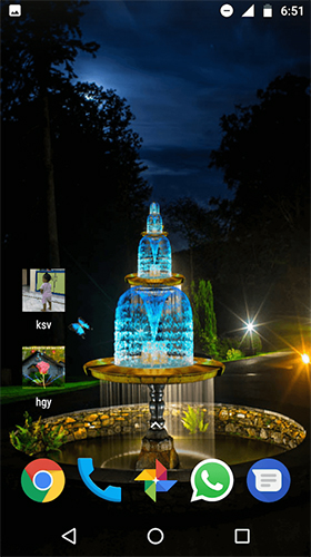 Скачать бесплатно живые обои Fountain 3D на Андроид телефоны и планшеты.